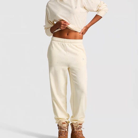 PINK Victoria's Secret Pants - PINK Victoria Secret Ivy Fleece Campus Bling Sweatpants